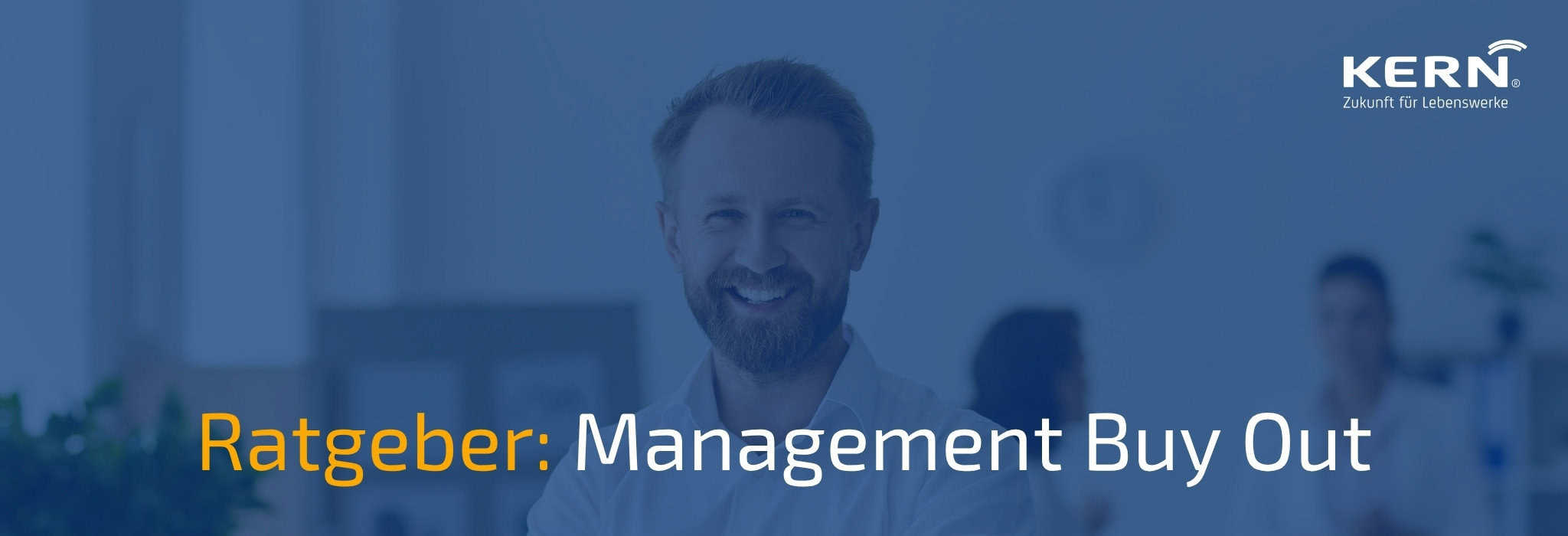 Ein Mann übernimmt Firma als Management Buy Out