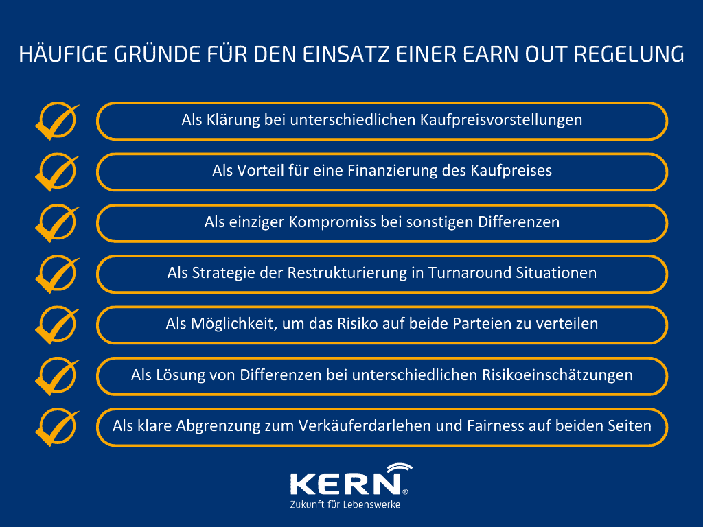 KERN-Grafik-Häufige-Gründe-für-den-Einsatz-einer-Earn-Out-Regelung