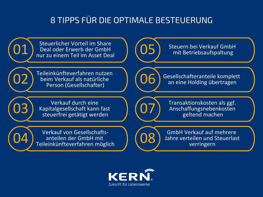 8 Tipps für die optimale besteuerung 8 Tipps für die optimale besteuerung in der grafischen Übersicht