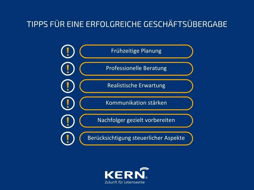 Tipps für eine erfolgreiche Geschäftsübergabe