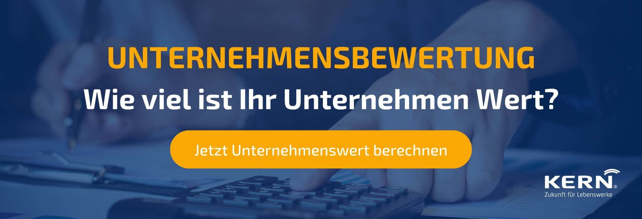 Teaser für den Unternehmenswert Rechner von KERN