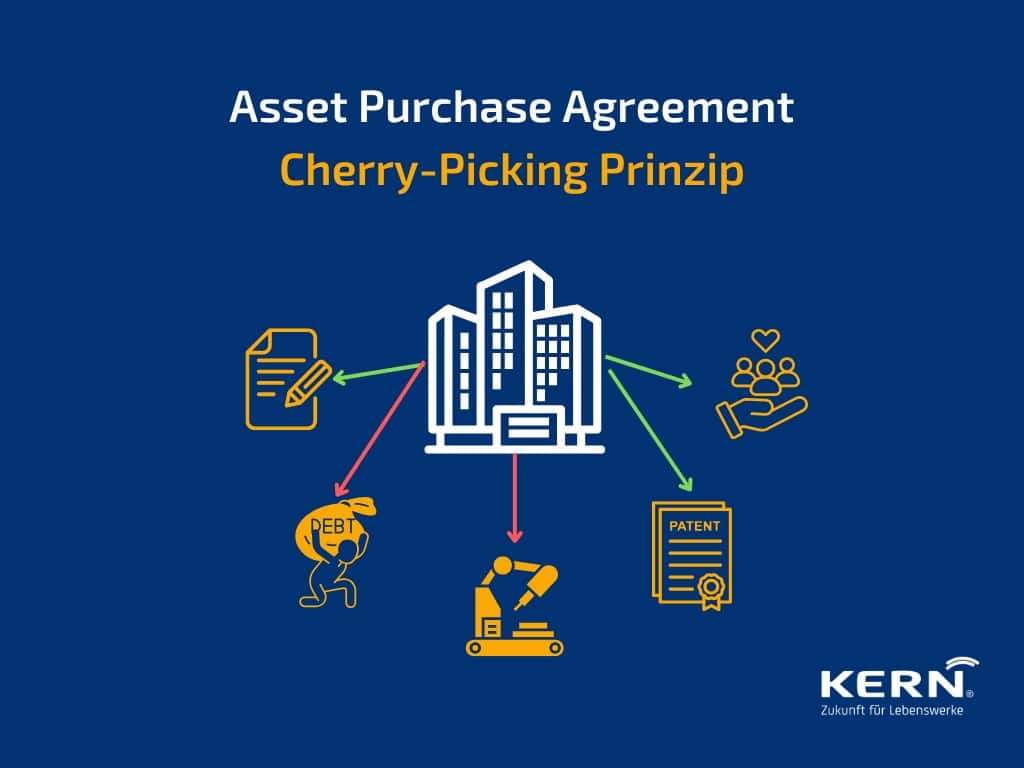 Abbildung zum Cherry Picking beim Asset Deal