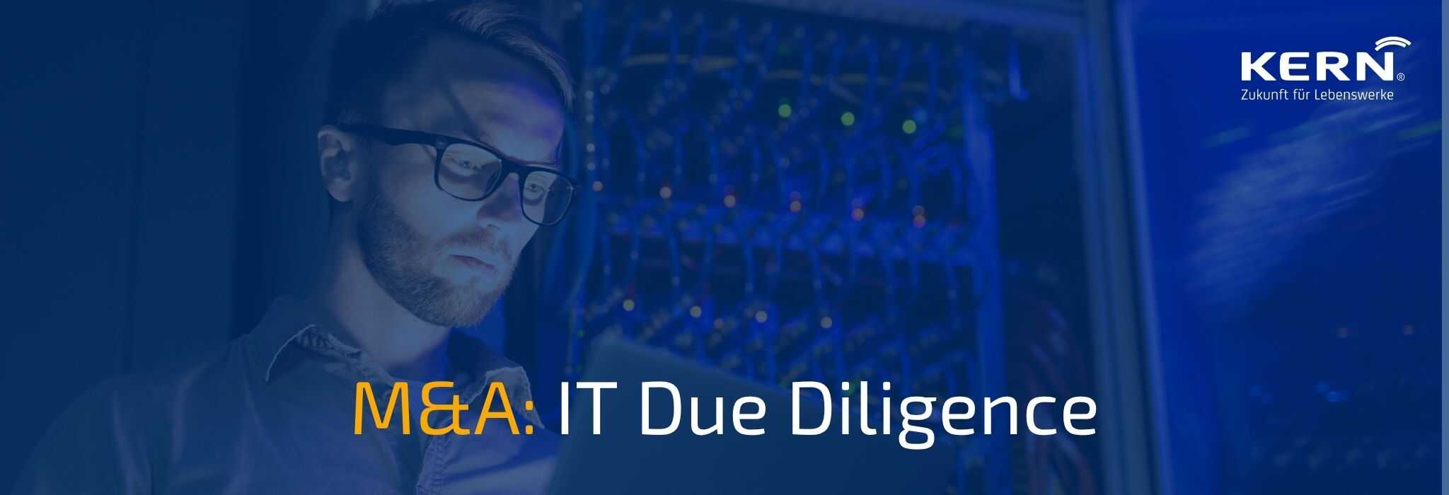 Beitragsbild für einen Ratgeber zum Thema IT Due Diligence
